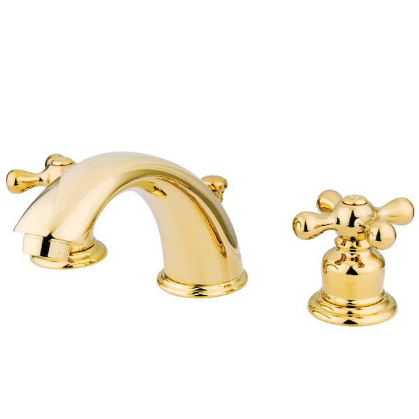 Widespread Bathroom Faucet, Polished Brass